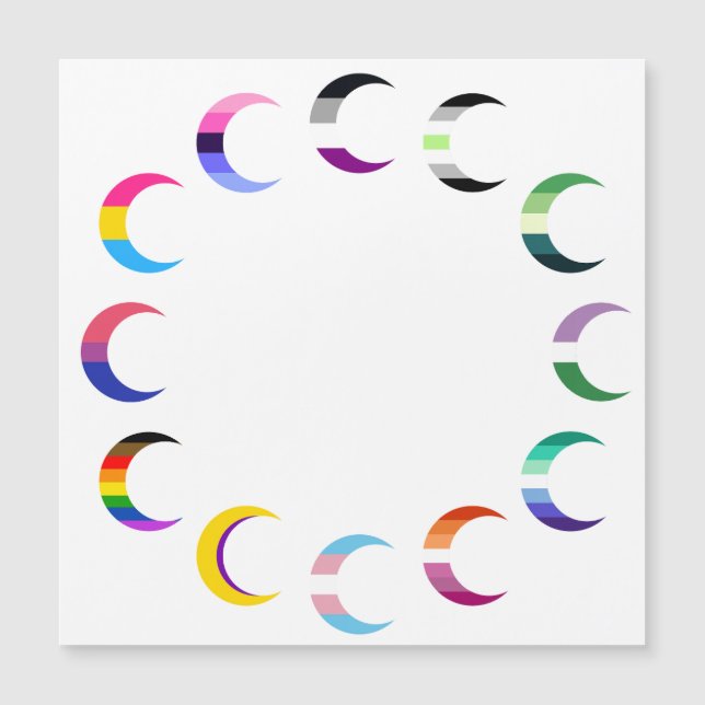 Design de Lua Crescente do Tempo do Orgulho (Frente)