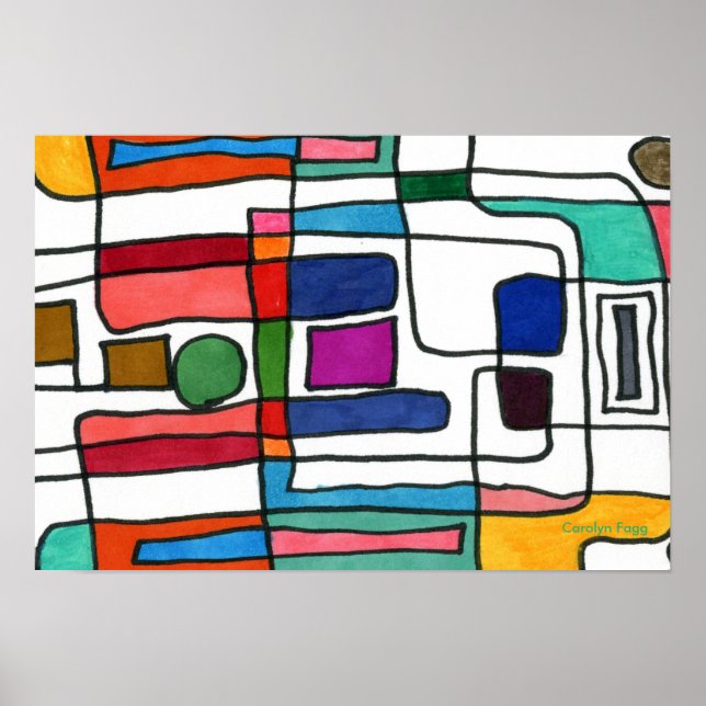 design de "Mapa da Cidade" por Carolyn Fagg Poster (Frente)