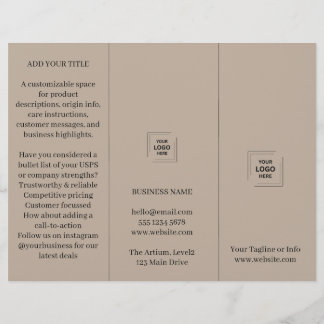Design de Marcação Trifold de Contraplacado de Bét