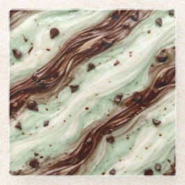 Design de Mármore de Milkshake de Chocolate com Ho
