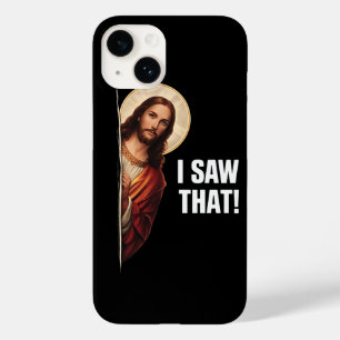 Design de meme cristão engraçado de Jesus "Eu Vi I