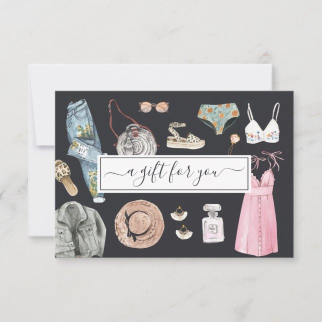 Design de Moda Aquarela | Certificado de oferta (Frente)