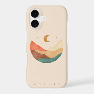 Design de montanha Boho com capas de iphone monogr