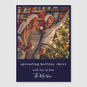 Design de Natal Azul Marinho Making Spirits Bright