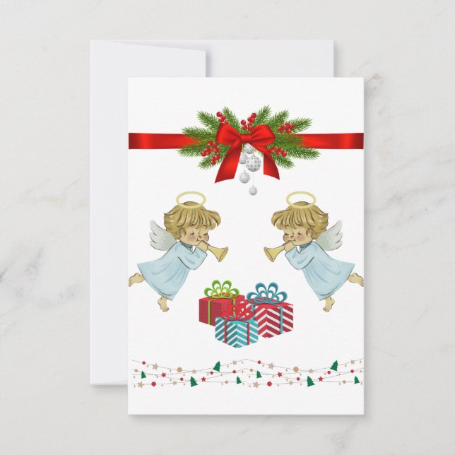 Design de Natal com anjos (Frente)