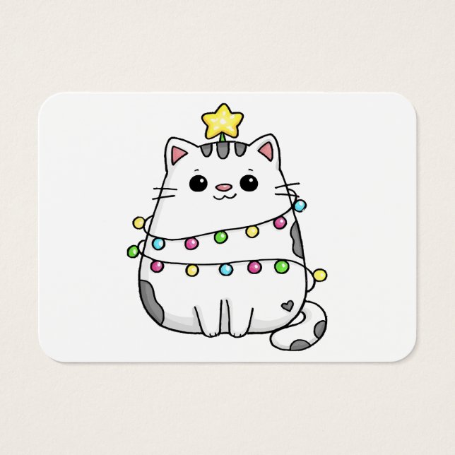 Design de Natal de Gato Bonito (Frente)