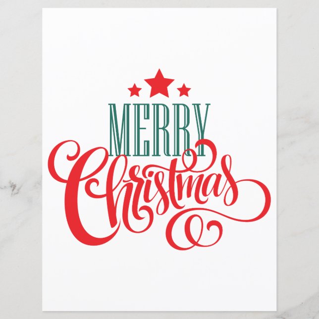 Design de Natal e estrelas (Frente)