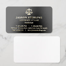 Design de Negócios de Advogado em Ouro Personalizá