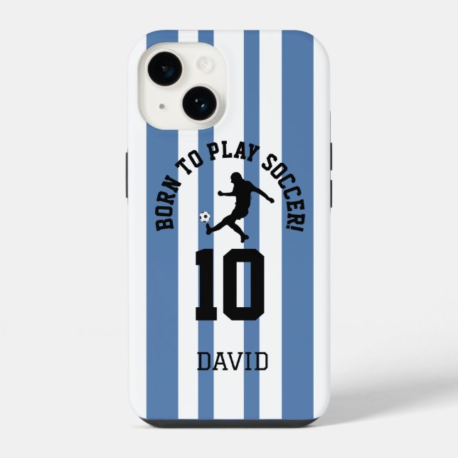 Design de Número de Jersey de Futebol com Listras  (Verso)