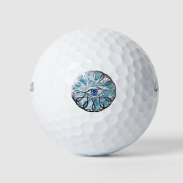 Design de olhos místicos cromo