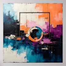 Design de Onda Retroativa 04 - Poster