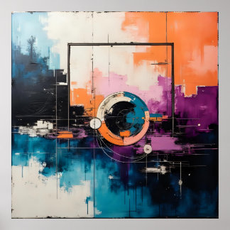 Design de Onda Retroativa 04 - Poster