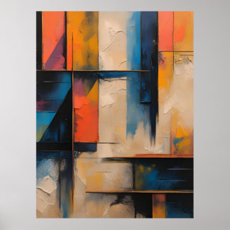 Design de onda retrorreflectora 01 Poster