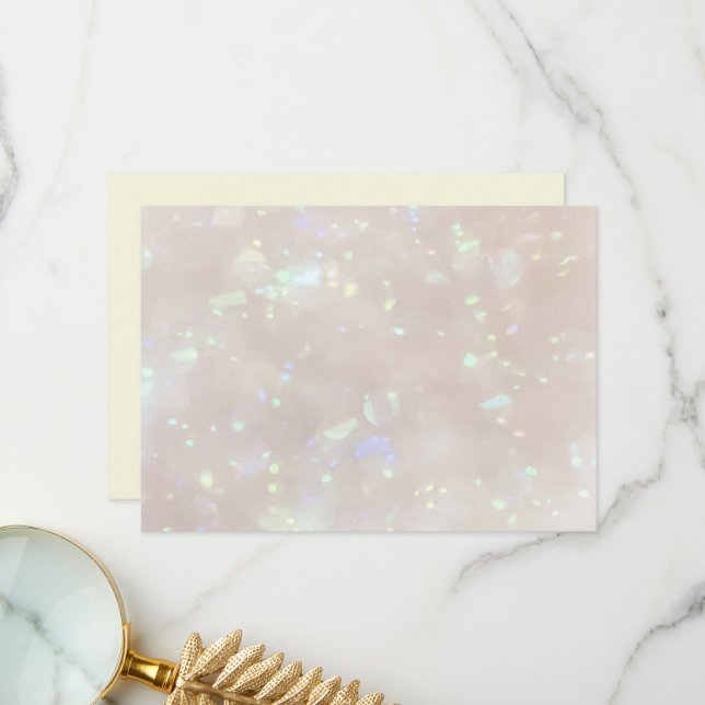 Design de opal e cartões de agradecimentos amarelo (Frente/Verso In Situ)