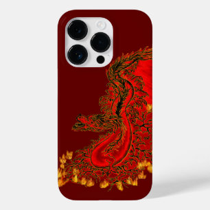 Design de ouro e vermelho do Dragão da China