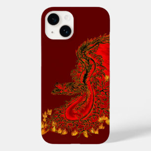 Design de ouro e vermelho do Dragão da China
