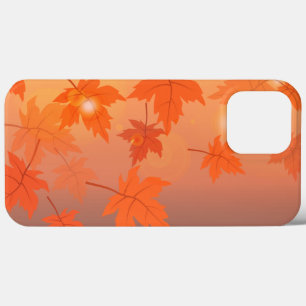 Design de outono com folhas de maple e efeito de c