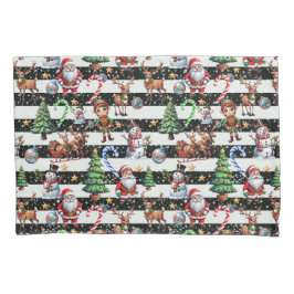 Design de Padrão de Bandeiras de Natal Decorativas