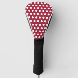 Design de padrão de bolinhas brancas em vermelho-b