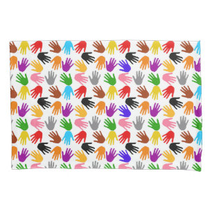 Design de padrão de impressão de mão colorida bran