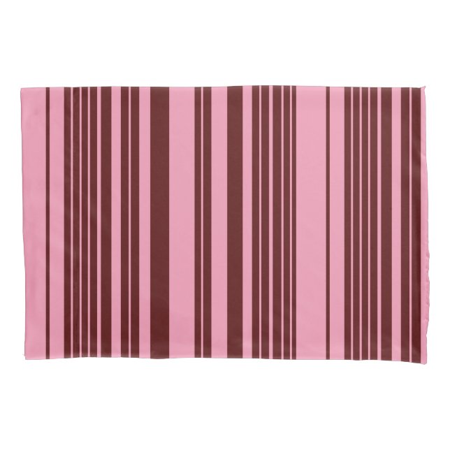 Design de padrão de listras rosa e borgonha (Frente)