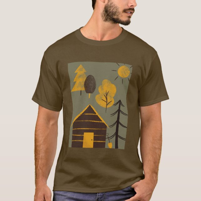 Design de paisagem, T-Shirt (Frente)