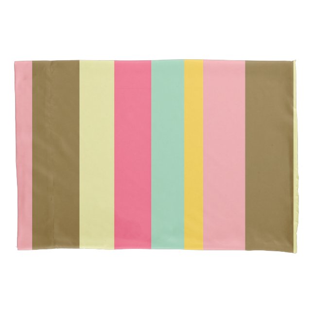 Design de Paleta de Cores Listradas de Verão (Frente)