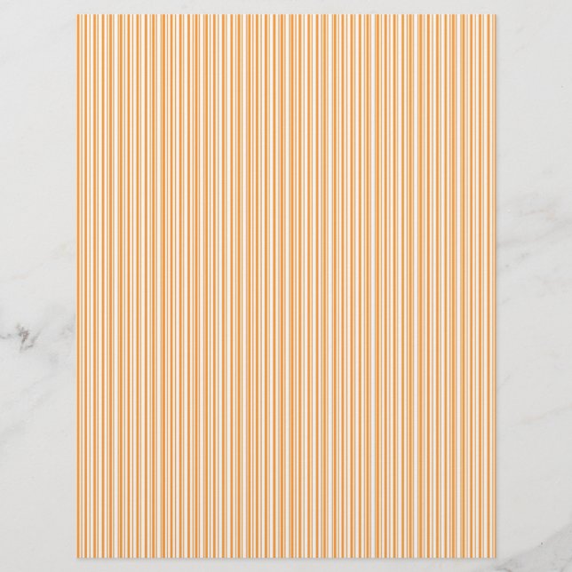 Design de papel de raspagem de tiras laranja (Frente)