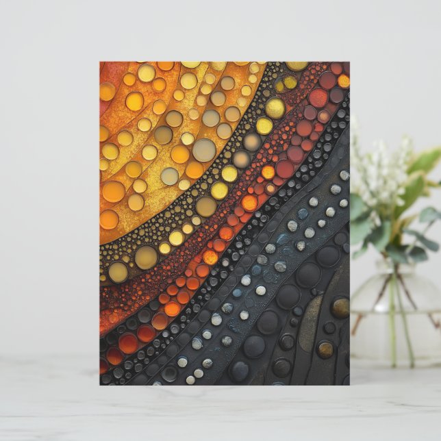 Design de papel para computador abstrato 3D (Em pé/Frente)