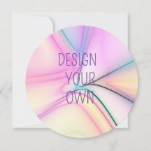 Design de Pastel Suave Seu Próprio Convite