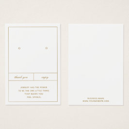 Design de placa de joalharia mínima de leitura