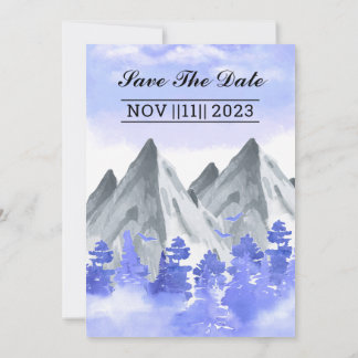 Design de Placa de Paisagem de Convite para casame