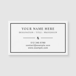 Design de placa magnética profissional para sua em