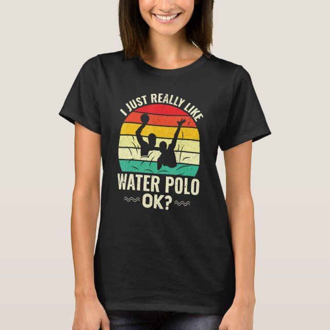 Design De Polo De Água Retro I É Mesmo Como Água P (Frente)