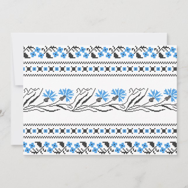 Design de ponto transversal de Cornflower azul (Frente)