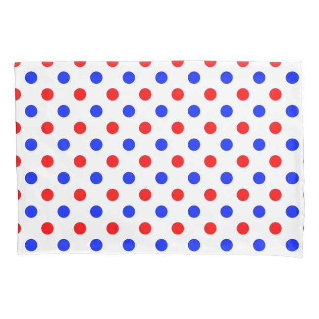 Design de Pontos Brancos Vermelhos e Azuis (Frente)