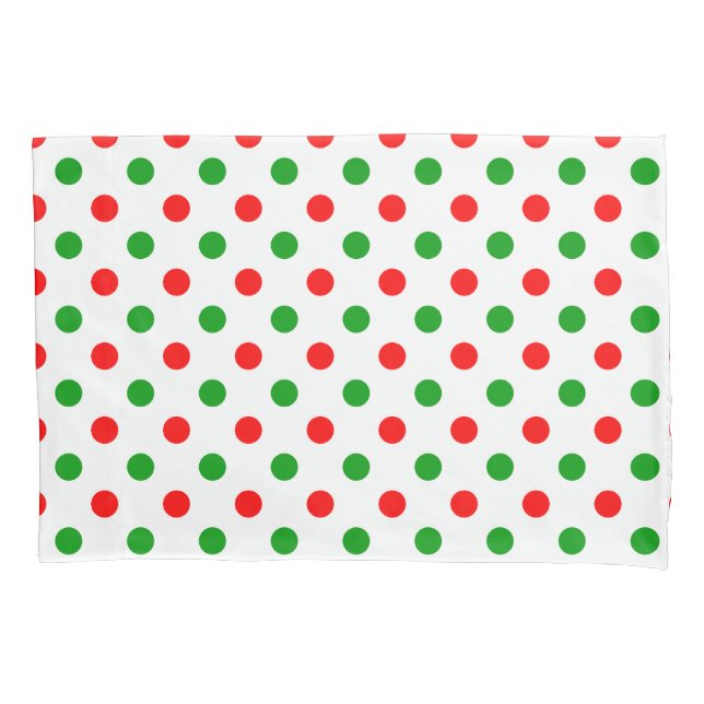 Design de Pontos Brancos Vermelhos Verdes (Frente)
