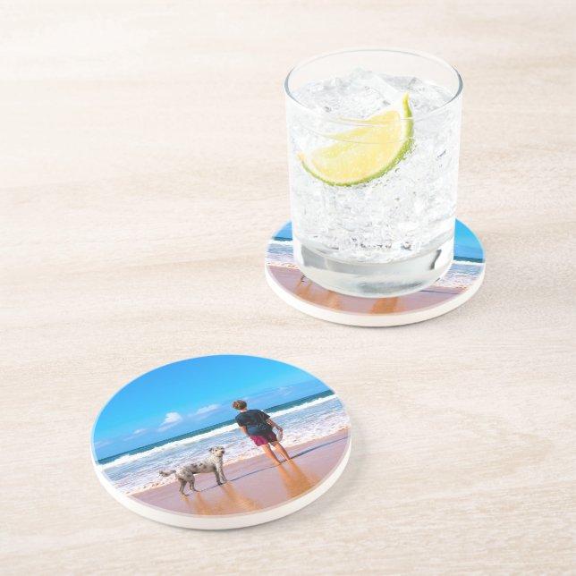 Design de Porta-Copos de Foto Personalizado com Fo (Lateral)