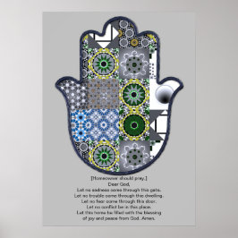 Design de Poster da Mão de Khamsa 2 Dono Upgrade