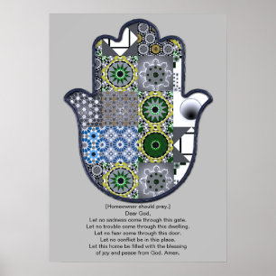 Design de Poster da Mão de Khamsa 2 Dono Upgrade