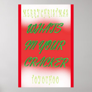 Design de poster de Natal em branco verde