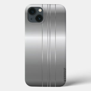 Design de prata metálica de alta tecnologia Stripe