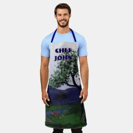 Design de Raposa Personalizada, Grande Apron