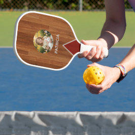Design de Raquete de Pickleball com Imagem e Nome