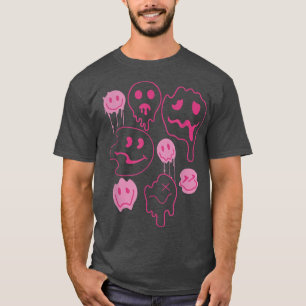 Design De Rosto De Sorriso Bonito Para T-shirt Fem