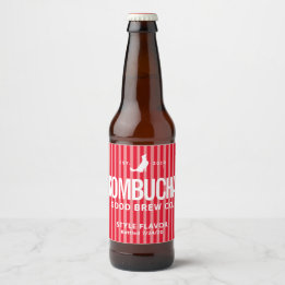 Design de Rótulo da Cozinha Kombucha