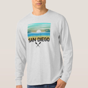 Design de San Diego - Camisa de T-Capa Longa Básic