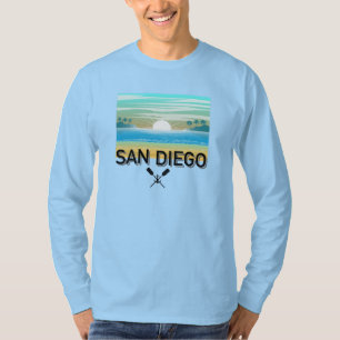 Design de San Diego - Camisa de T-Capa Longa Básic