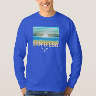 Design de San Diego - Camisa de T-Capa Longa Básic