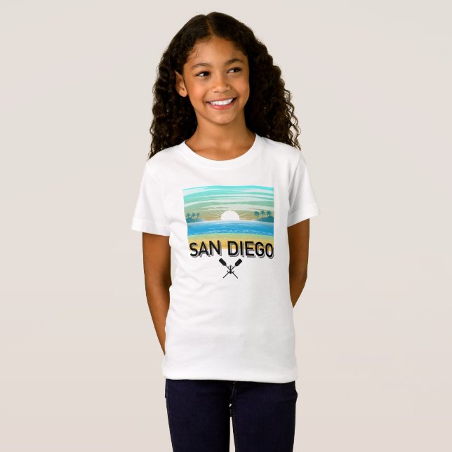 Design de San Diego - Camiseta de Nova Jersey para (Frente Completa)